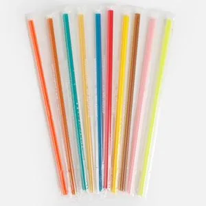 Paie reutilizabile colorate pentru băuturi, set de 50 buc