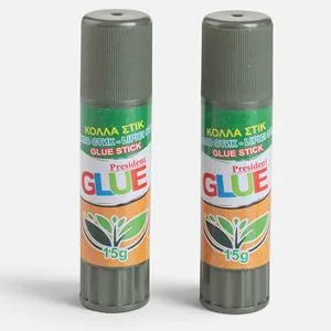 Lipici Stick Natural 15g, Set 2 Bucăți - Ideal pentru Birotică și Școală