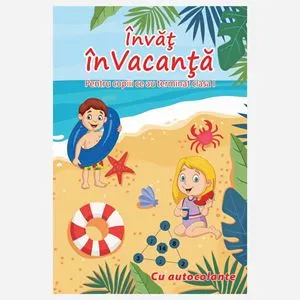 Carte cu Activități de Vară și Autocolante pentru Copii, Clasa I, Multicolor