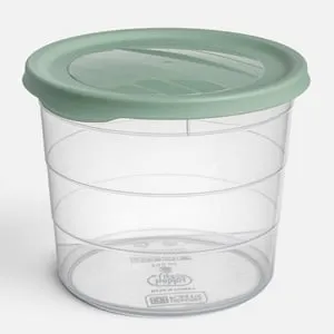 Caserolă transparentă 700ml cu capac mentă pentru depozitare