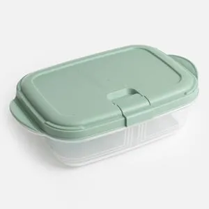 Caserola transparenta pentru transport și depozitare alimente cu capac push up