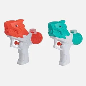 Pistol de apă rechin, 17 cm, roșu sau turcoaz