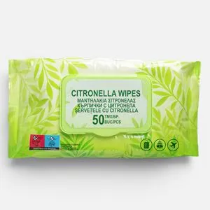 Servetele umede cu citronela, 50 bucati