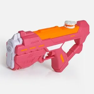 Pistol de apa din plastic, 25 cm, fucsia cu portocaliu