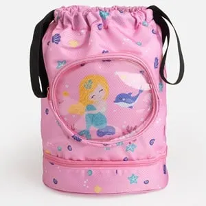 Rucsac Inot Roz Sirena pentru 34x14x37cm
