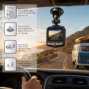 Camera Auto DVR, Full HD 1080p, Ecran LCD 2.4 Inch, Negru