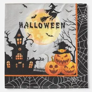 Servetele de Masă Halloween cu 2 Straturi - Design Spetaculos