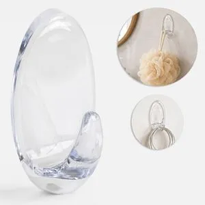 Autoadeziv Transparent din Plastic 10x5cm Fără Urme