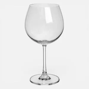 Pahar cu picior pentru vin rosu, sticlă transparentă 643 ml