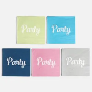 Servetele de masă cu 2 straturi și imprimeu party