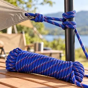 Sfoara rotunda de uz general albastra 15m x 4mm rezistenta