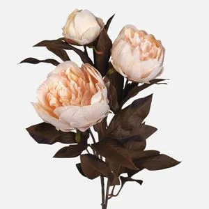 Buchet de flori toamna cu rozete crem, bujure 72cm