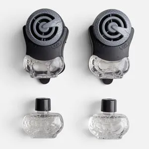 Odorizant pentru grila de ventilatie auto, cu rezerve, aroma Black Ice