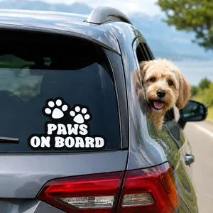 Autocolant Personalizare Mașină Paws on Board