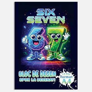 Bloc de desen A4 cu 12 file albe, coperta cu model fructe de vara