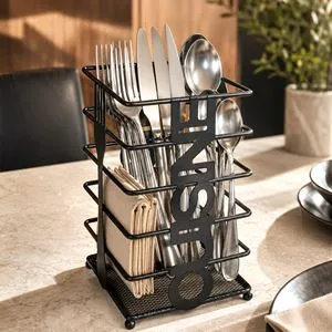 Suport Metalic Modern pentru Uscarea Tacamurilor – Design Cuisine