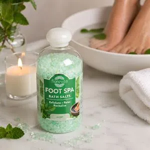 Sare de baie pentru picioare cu aroma de menta, 600g