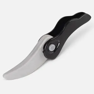 Radiera in forma de briceag cu carcasa pliabila, negru-gri