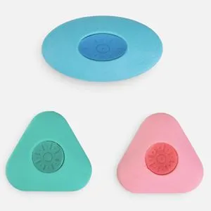 Set Radiere Geometrice Forma Piatra Pastel, 3 Bucati