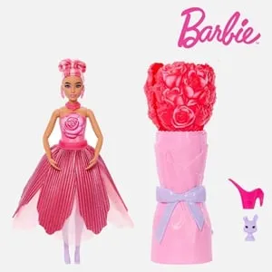 Papuse Barbie Pop Reveal Trandafir Rosu - Experiență de Unboxing Floral
