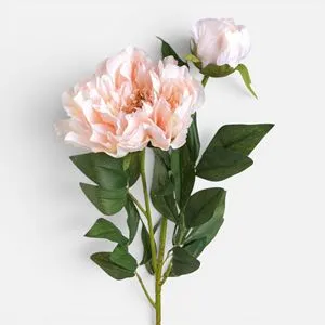 Floare Artificiale Bujor Roz 70cm pentru Decor