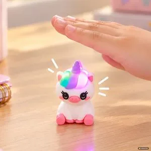Ascutitoare Unicorn cu Lumina pentru Creioane Standard, Alba