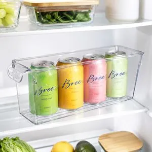 Organizator Frigider Transparent pentru Doze de Băuturi