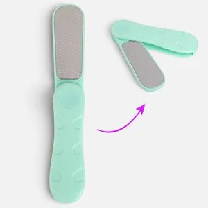 Pila pliabila pentru calcaie, doua fete, maner ergonomic