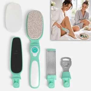 Set Pedichiura 4 in 1 cu Maner Detasabil si Accesorii