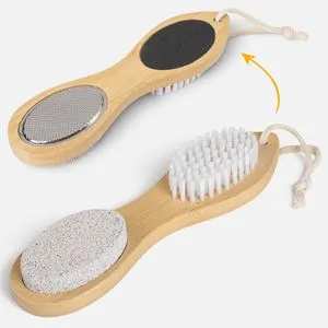 Set instrument pedichiura 4 in 1 din bambus