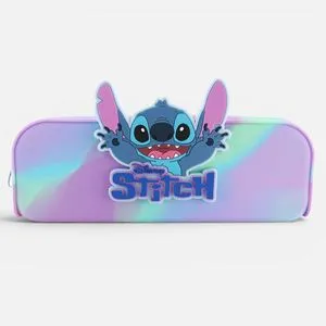 Penar scolar din silicon cu Stitch, model oval