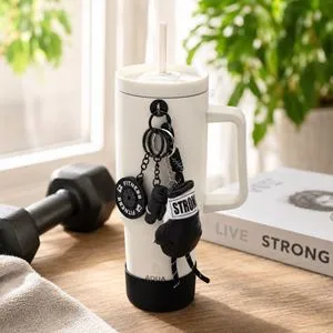 Set Charmuri Negre pentru Cani Termos Personalizare Unică
