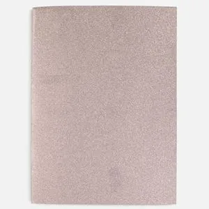 Carnetel A6 roz cu glitter, 60 file liniate