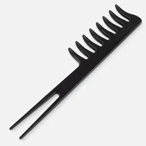 Pieptene de Par pentru Styling cu Dinti Rari si Furca, Rezistent la Caldura