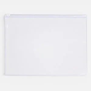 Mapa pentru arhivare transparenta 28x21 cm cu fermoar, plastic