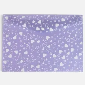 Mapa cu Capsa Mov cu Inimi Glitter 33x23,6cm
