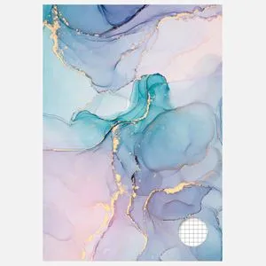 Caiet Studentesc A4 Matematica, Coperta Abstract Roz Mov, 80 File