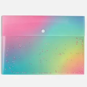 Mapa de arhivare cu confetti si capsa, 32x23 cm, culori ombre