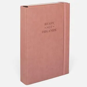 Cutie organizatoare cu elastic, aspect bronz, 35x24x5 cm