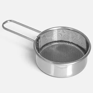 Mini sita rotunda din inox cu maner