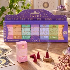 Set 70 Conuri Parfumate Tarot cu 7 Arome Diferite