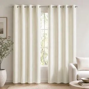 Cortini Ecru Relief Textură Dimensiune 140x260cm