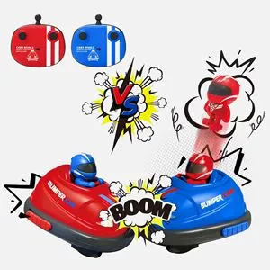 Set 2 Mașinuțe cu Telecomandă Bumper Car cu Lumini și Sunete
