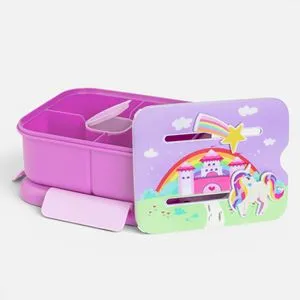 Caserola Bento 3D Interactivă pentru Copii - Organizare și Distracție