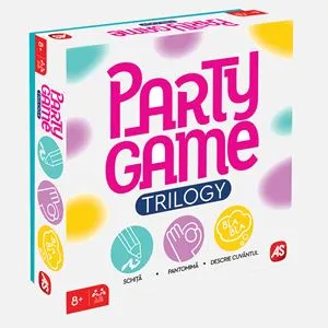 Joc de societate Party Game Trilogy, 330 cartonase, 8+ ani, Multicolor