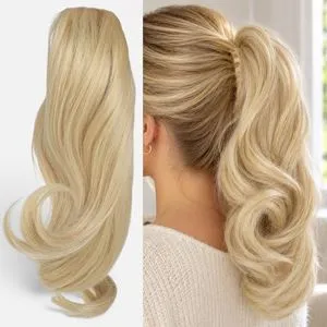 Extensie de Par Clama Coada de Cal Blonda Ondulata 25cm