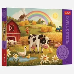 Puzzle Maxi Ferma, 24 Piese, Multicolor