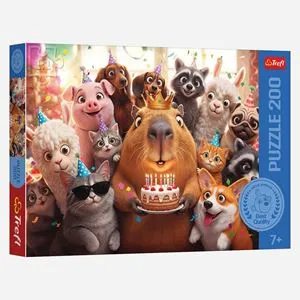 Puzzle Capybara Multicolor pentru Copii (200 de Piese)