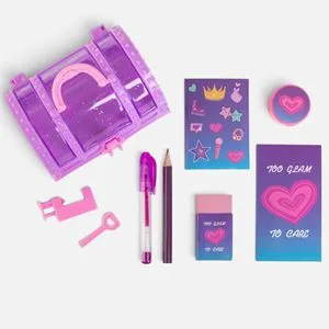 Set Scolar Tip Cufar cu Accesorii 7 Piese pentru Copii