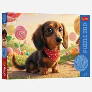 Puzzle 200 piese, Catel Candy, Multicolor